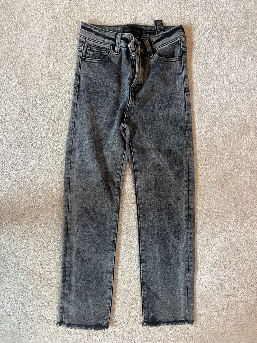 Kendall & Kylie Women's High-Rise Washed Black Jeans
